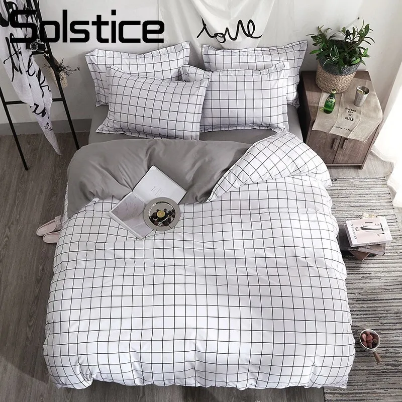Solstice Home Textile Black Lattice Duvet Cover Pillowcase Bed Sheet Simple Boy Girls Bedding Sets Single Twin Double Cover Beds
Solstice Home Textile Black Lattice Duvet Cover Pillowcase Bed Sheet Simple Boy Girls Bedding Sets Single Twin Double Cover Beds
