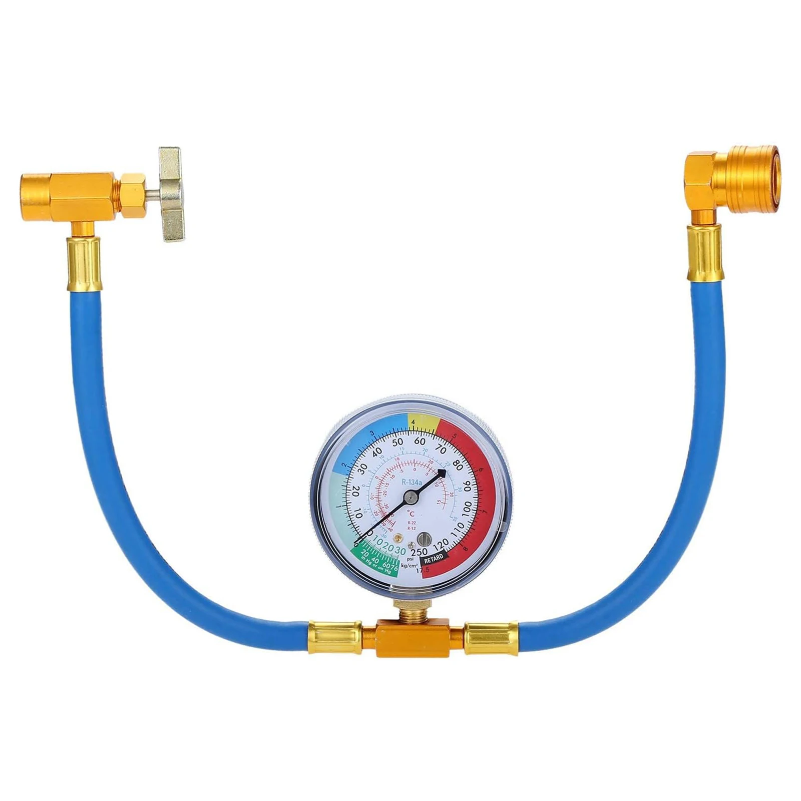 R134A AC Refrigerant Charge Hose Kit, Recharge Hose with Pressure Gauge R134a Can Tap R134a Quick Coupler, Fits for Car AC Air
R134A AC Refrigerant Charge Hose Kit, Recharge Hose with Pressure Gauge R134a Can Tap R134a Quick Coupler, Fits for Car AC Air