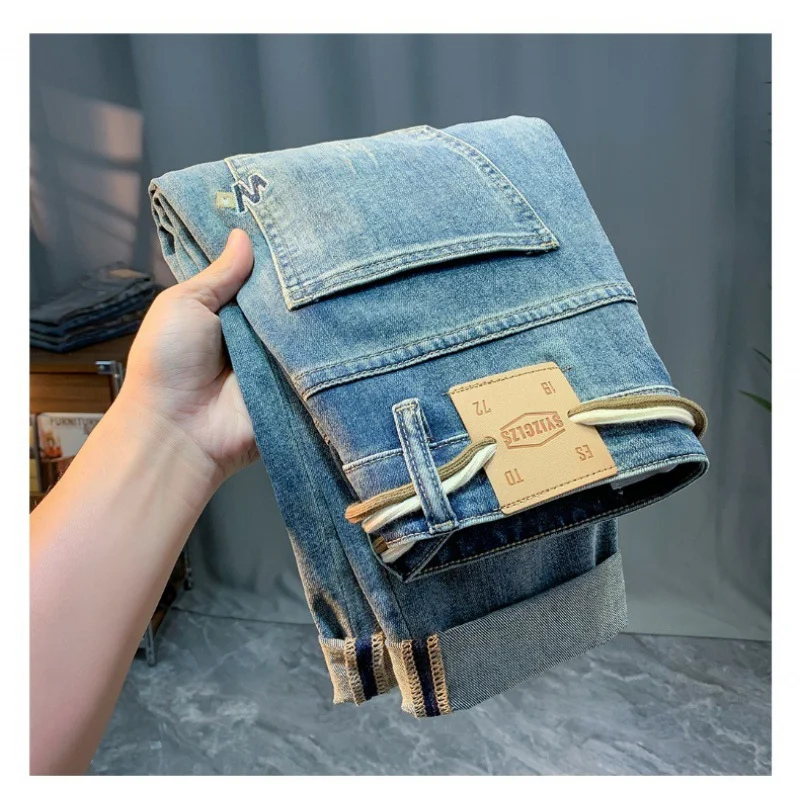 Retro Washed Worn Jeans Men's Thin Fashion Brand Printed Loose Straight Casual Trousers 2024 Summer
Retro Washed Worn Jeans Men's Thin Fashion Brand Printed Loose Straight Casual Trousers 2024 Summer