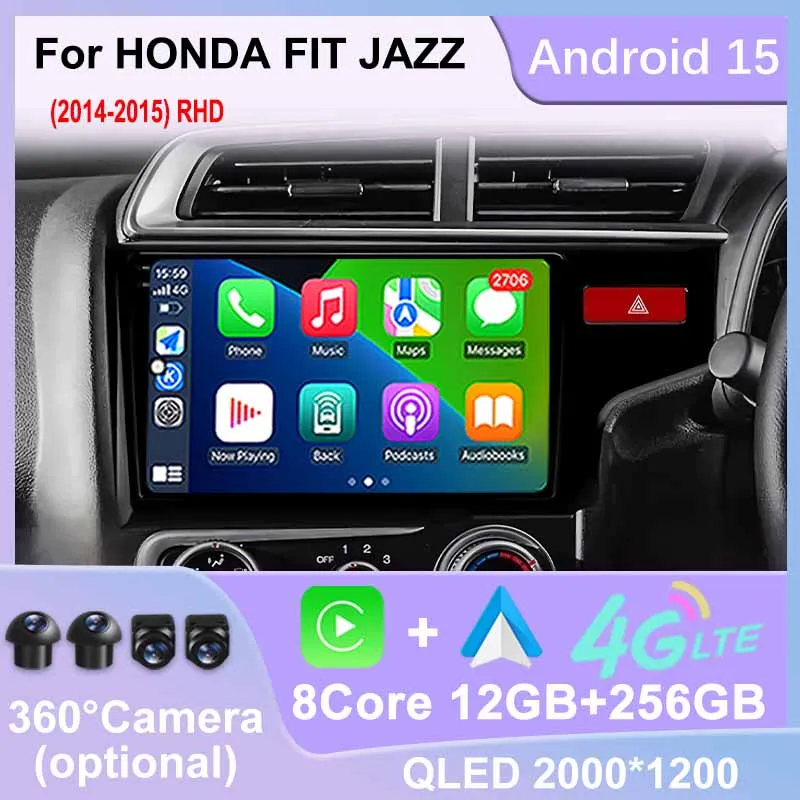 Android 15 Car Radio For HONDA FIT JAZZ 2014-2015 Multimedia Video Player GPS Navigation WIFI 4G Carplay Bluetooth Head unit
Android 15 Car Radio For HONDA FIT JAZZ 2014-2015 Multimedia Video Player GPS Navigation WIFI 4G Carplay Bluetooth Head unit