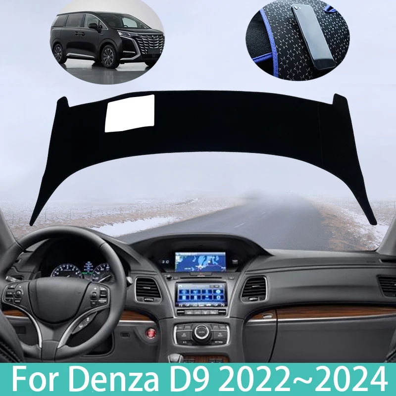For Denza D9 BYD 2022~2024 Dashboard Mat Cover Dash Protective Avoid Light Carpet Tools Auto Protection Accessories Anti-UV Tool
For Denza D9 BYD 2022~2024 Dashboard Mat Cover Dash Protective Avoid Light Carpet Tools Auto Protection Accessories Anti-UV Tool