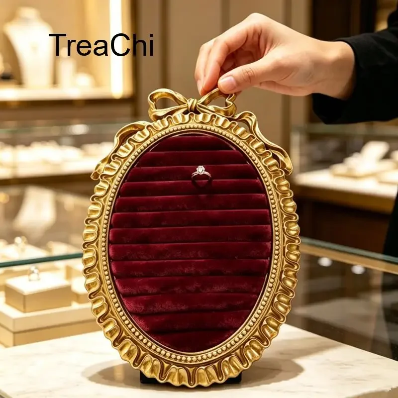 2026 New Resin-Frame Satin Velvet Rings and Earrings Holder Flower-Shaped Freestanding Picture Frame-Style Jewelry Display Stand
2026 New Resin-Frame Satin Velvet Rings and Earrings Holder Flower-Shaped Freestanding Picture Frame-Style Jewelry Display Stand