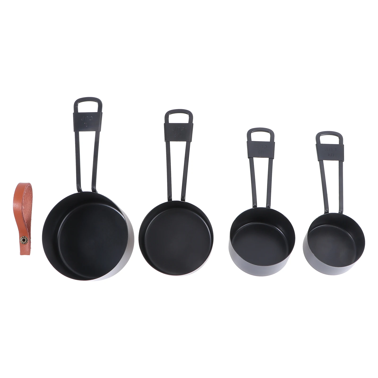 4pcs Measuring Cup Set Kitchen Tools Stainless Steel Nesting Cups Black Spoons Precise Measurement Easy Storage Cleaning
4pcs Measuring Cup Set Kitchen Tools Stainless Steel Nesting Cups Black Spoons Precise Measurement Easy Storage Cleaning