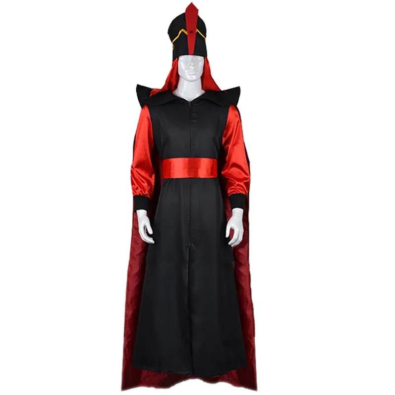 The Arabian Nights Aladdin Jafar Cosplay Costume Aldult Man Woman Halloween Wizard Clothes Suit
The Arabian Nights Aladdin Jafar Cosplay Costume Aldult Man Woman Halloween Wizard Clothes Suit