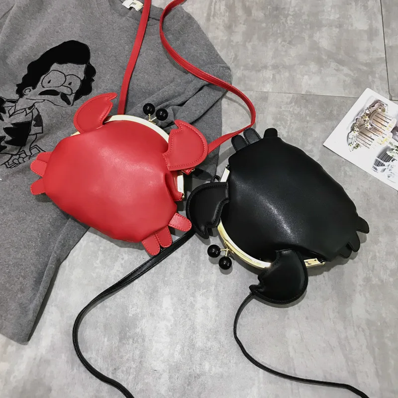 Cartoon Crab Shape Handbag with Crab Coin Purse Crossbody Bag Crayfish Shells Clip Purse Detachable Shoulder Bag Women's Satchel
Cartoon Crab Shape Handbag with Crab Coin Purse Crossbody Bag Crayfish Shells Clip Purse Detachable Shoulder Bag Women's Satchel