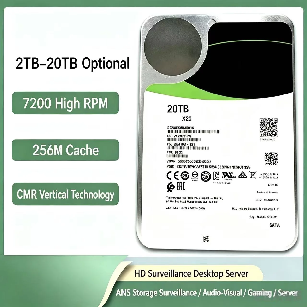 For Galaxy 1t2t4T 6T 8T 10T 12T 14T 16T 18T20 enterprise hard disk computer desktop server
For Galaxy 1t2t4T 6T 8T 10T 12T 14T 16T 18T20 enterprise hard disk computer desktop server