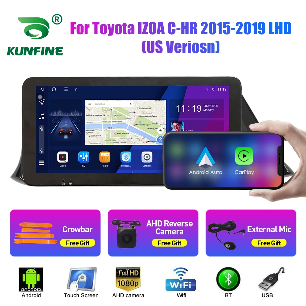 10,33-дюймовый автомобильный радиоприемник для Toyota IZOA C-HR 2015-19, 2Din, Android, восьмиядерный автомобильный стерео DVD, GPS-навигатор, плеер, QLED-экран Carplay
10,33-дюймовый автомобильный радиоприемник для Toyota IZOA C-HR 2015-19, 2Din, Android, восьмиядерный автомобильный стерео DVD, GPS-навигатор, плеер, QLED-экран Carplay