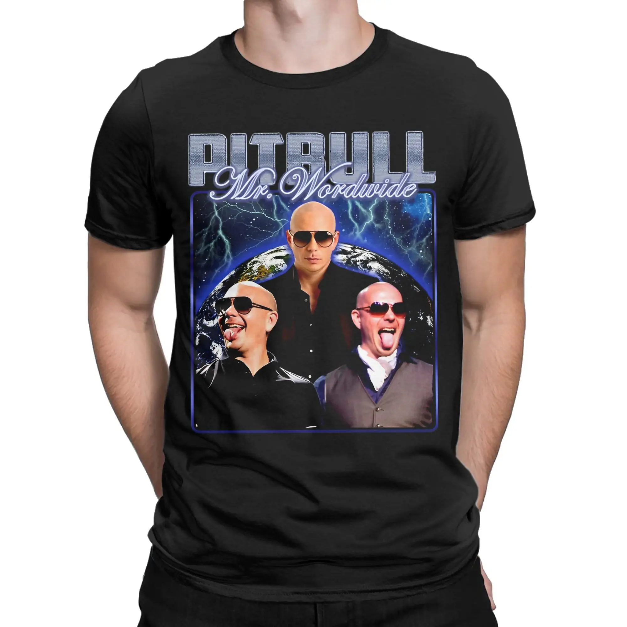 Мужская и женская модная футболка Pitbull Mr. Worldwide, футболки из 100% хлопка, одежда
Мужская и женская модная футболка Pitbull Mr. Worldwide, футболки из 100% хлопка, одежда