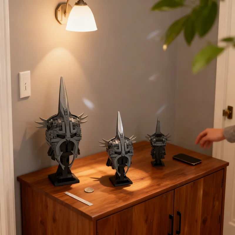 777pcs MOC The Witch King Angmar Helmet Hobbit Lord Rings Model Building Blocks Construction Christmas Gift Toy Education Toys
777pcs MOC The Witch King Angmar Helmet Hobbit Lord Rings Model Building Blocks Construction Christmas Gift Toy Education Toys
