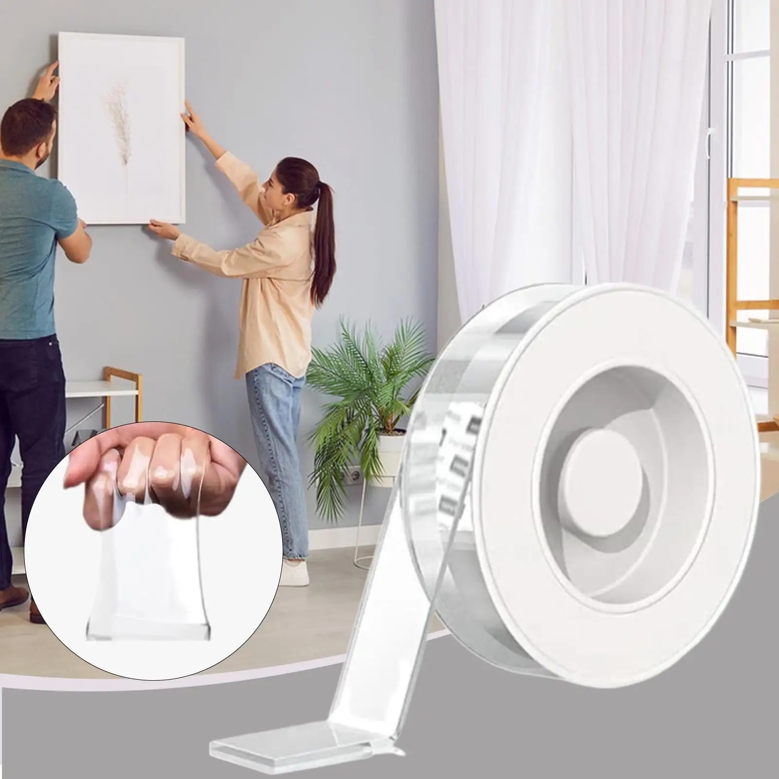 Nano Double Sided Tape Removable Adhesive Nano Sticky Strips Multipurpose Mounting Tape for Picture Classroom Poster
Nano Double Sided Tape Removable Adhesive Nano Sticky Strips Multipurpose Mounting Tape for Picture Classroom Poster
