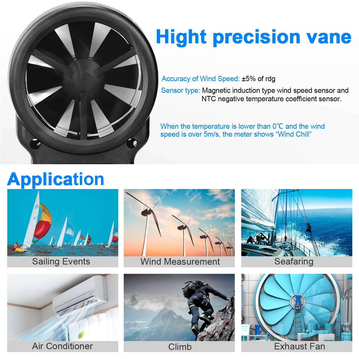 HP Portable APP Control Vane Anemometer with Backlit Display and Tripod Mount Thread, CFM Accuracy ±5% of Reading
HP Portable APP Control Vane Anemometer with Backlit Display and Tripod Mount Thread, CFM Accuracy ±5% of Reading