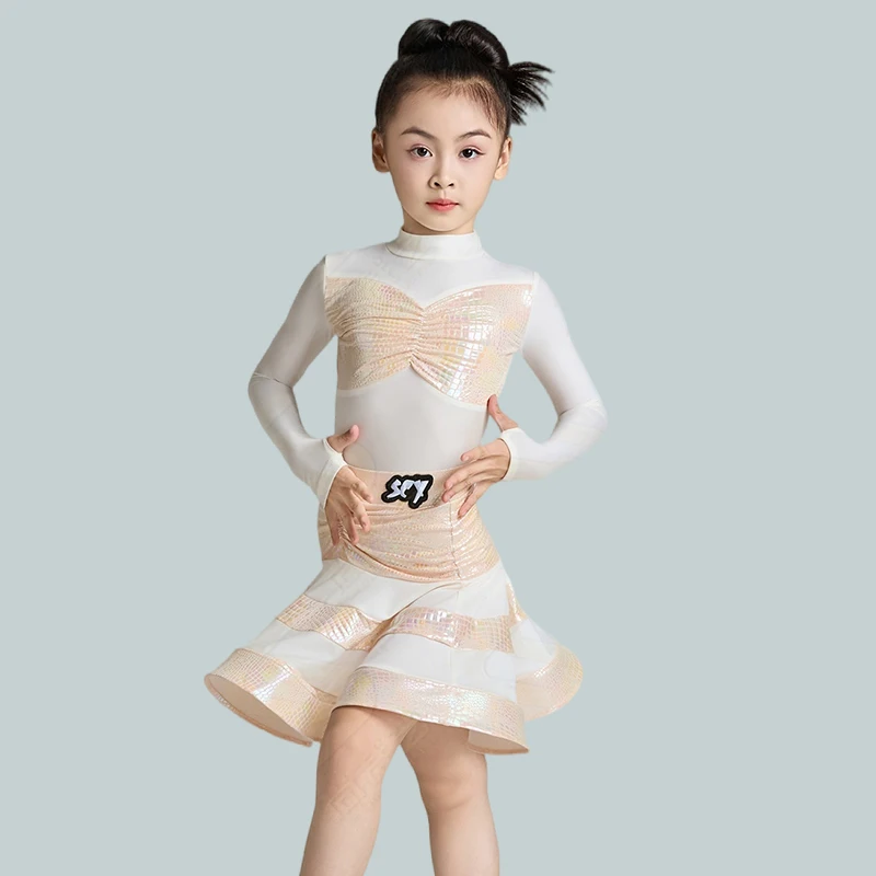 2025 Winter Latin Costume For Girl Long Sleeve Performance Clothes White Professional Dance Suit Children Latin Dancewear 4824
2025 Winter Latin Costume For Girl Long Sleeve Performance Clothes White Professional Dance Suit Children Latin Dancewear 4824