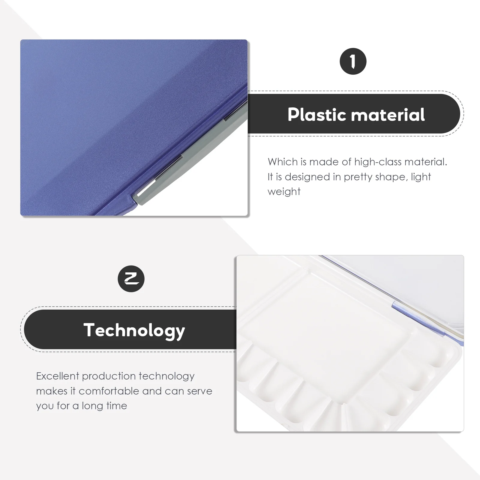 Moisturizing Pigment Box Empty Watercolor Tray Case Durable Plastic Artist Student Painting Color Mixing Box Art Supplies
Moisturizing Pigment Box Empty Watercolor Tray Case Durable Plastic Artist Student Painting Color Mixing Box Art Supplies