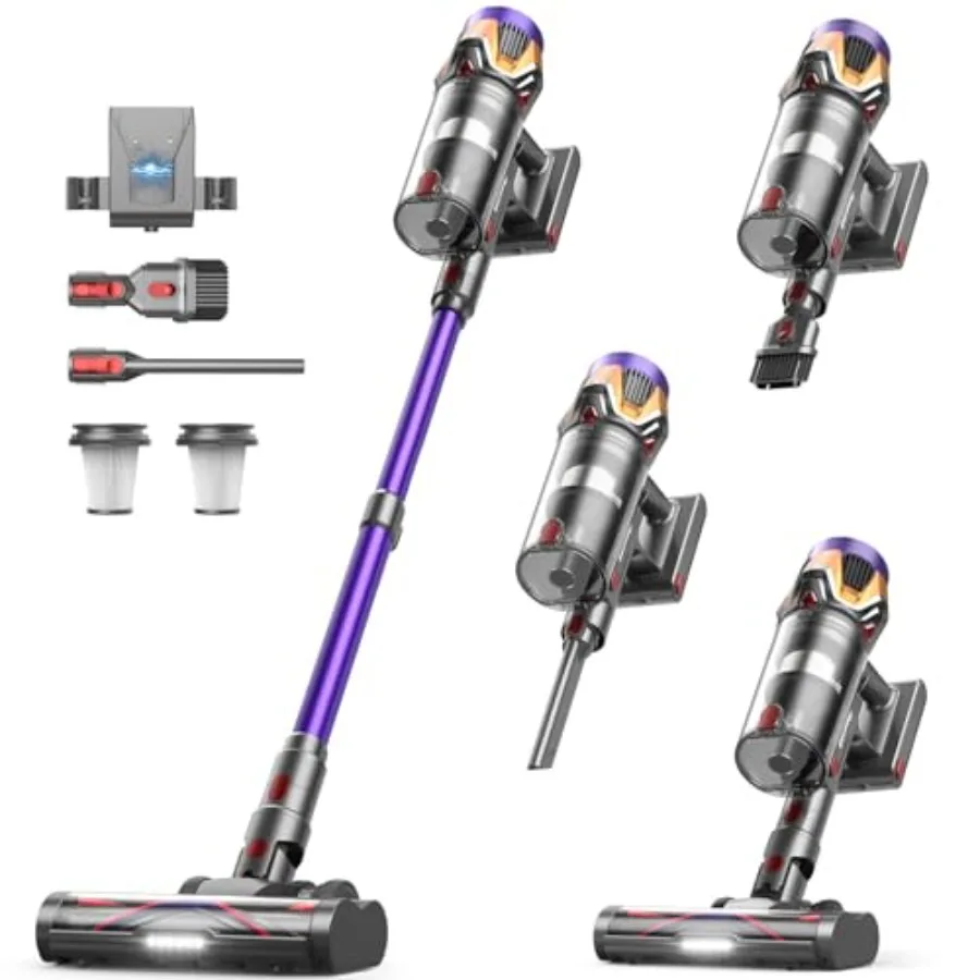 Cordl Vacuum Cleaner 55Kpa/650W/70Mins, 1.8L Self Standing Stick Vacuum, Upgraded Vacuum Cordl with Hurricane Mode, Touch Scree
Cordl Vacuum Cleaner 55Kpa/650W/70Mins, 1.8L Self Standing Stick Vacuum, Upgraded Vacuum Cordl with Hurricane Mode, Touch Scree