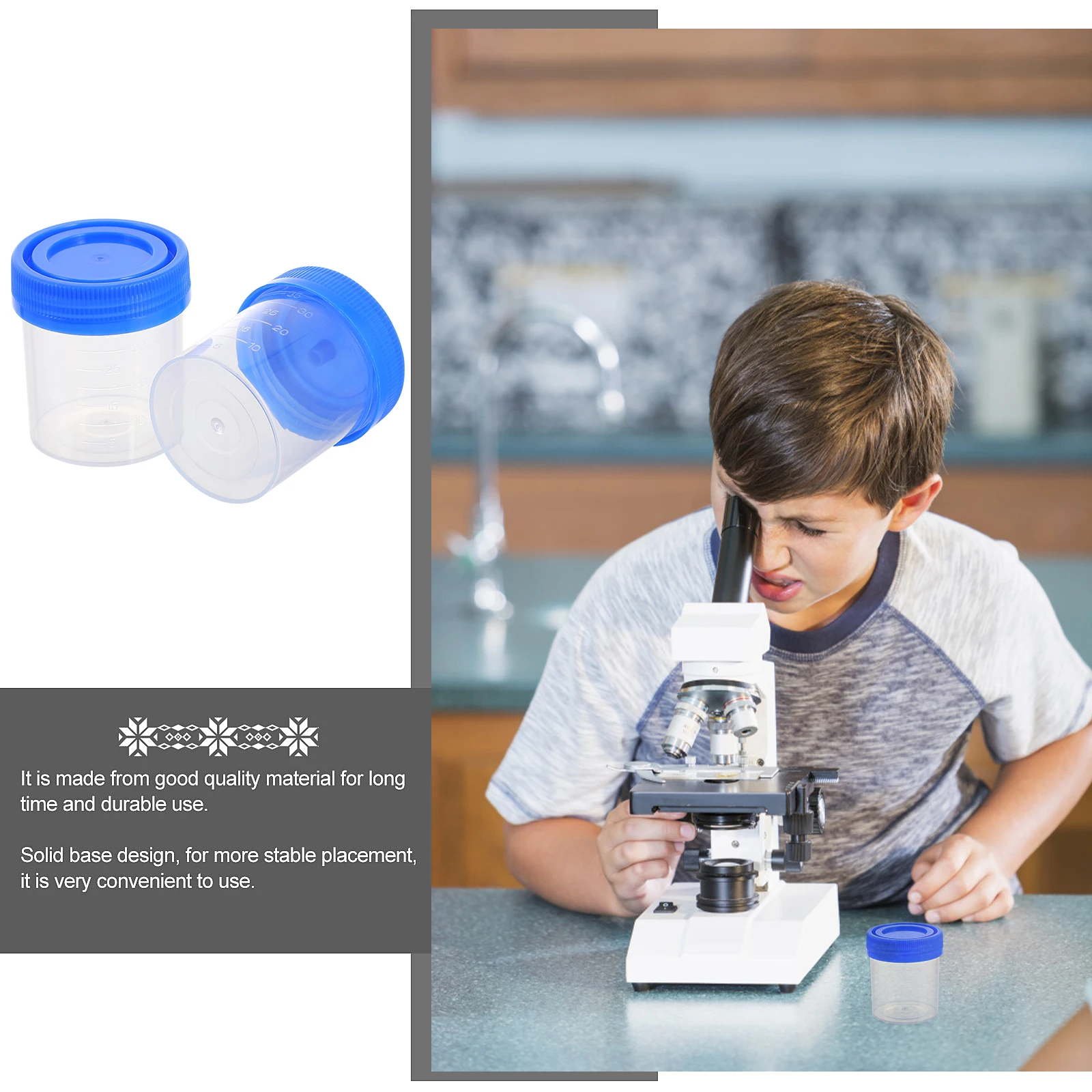 50 Pcs Screw Urine Cup Cups Lab Sample Container Specimen Measuring Take Away Testing Urinal Pp
50 Pcs Screw Urine Cup Cups Lab Sample Container Specimen Measuring Take Away Testing Urinal Pp