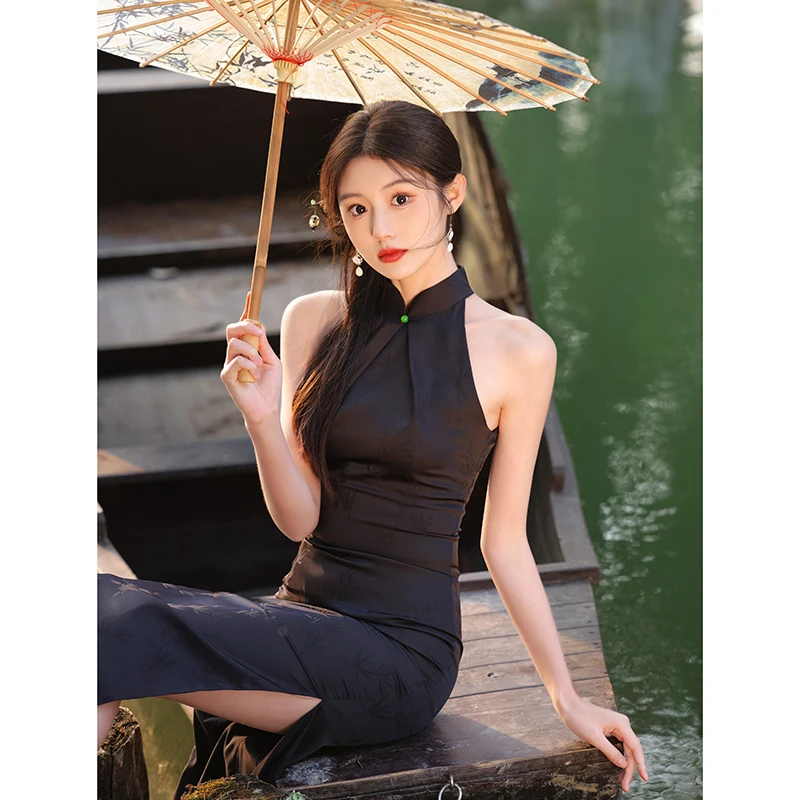 Вечернее платье-ципао Neline Dr Young Sle Bla с длинным рукавом, модное, простого дизайна, с низким разрезом, для женщин
Вечернее платье-ципао Neline Dr Young Sle Bla с длинным рукавом, модное, простого дизайна, с низким разрезом, для женщин