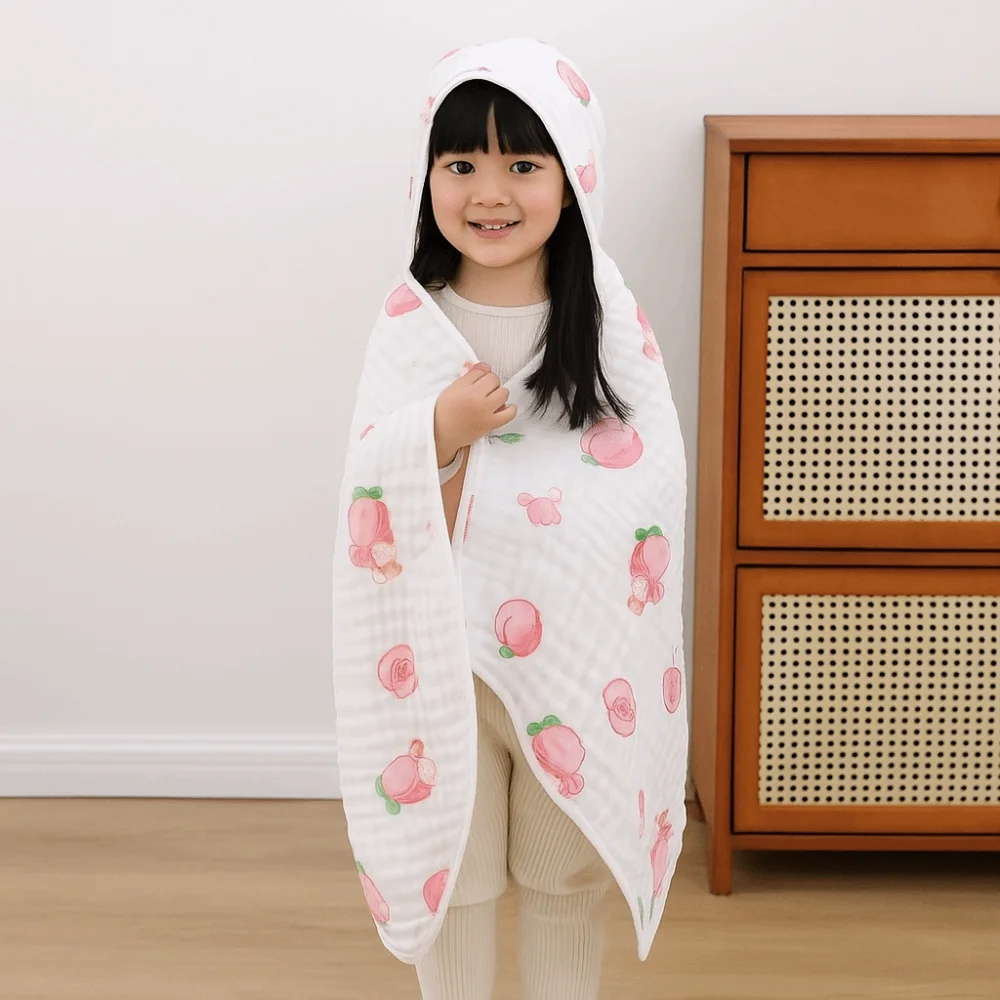 Cloak Cotton Hooded Cape Towels Cute Bear Cartoon Blanket Wrap Gauze Thickened Sleepwear Bathrobe Beach
Cloak Cotton Hooded Cape Towels Cute Bear Cartoon Blanket Wrap Gauze Thickened Sleepwear Bathrobe Beach
