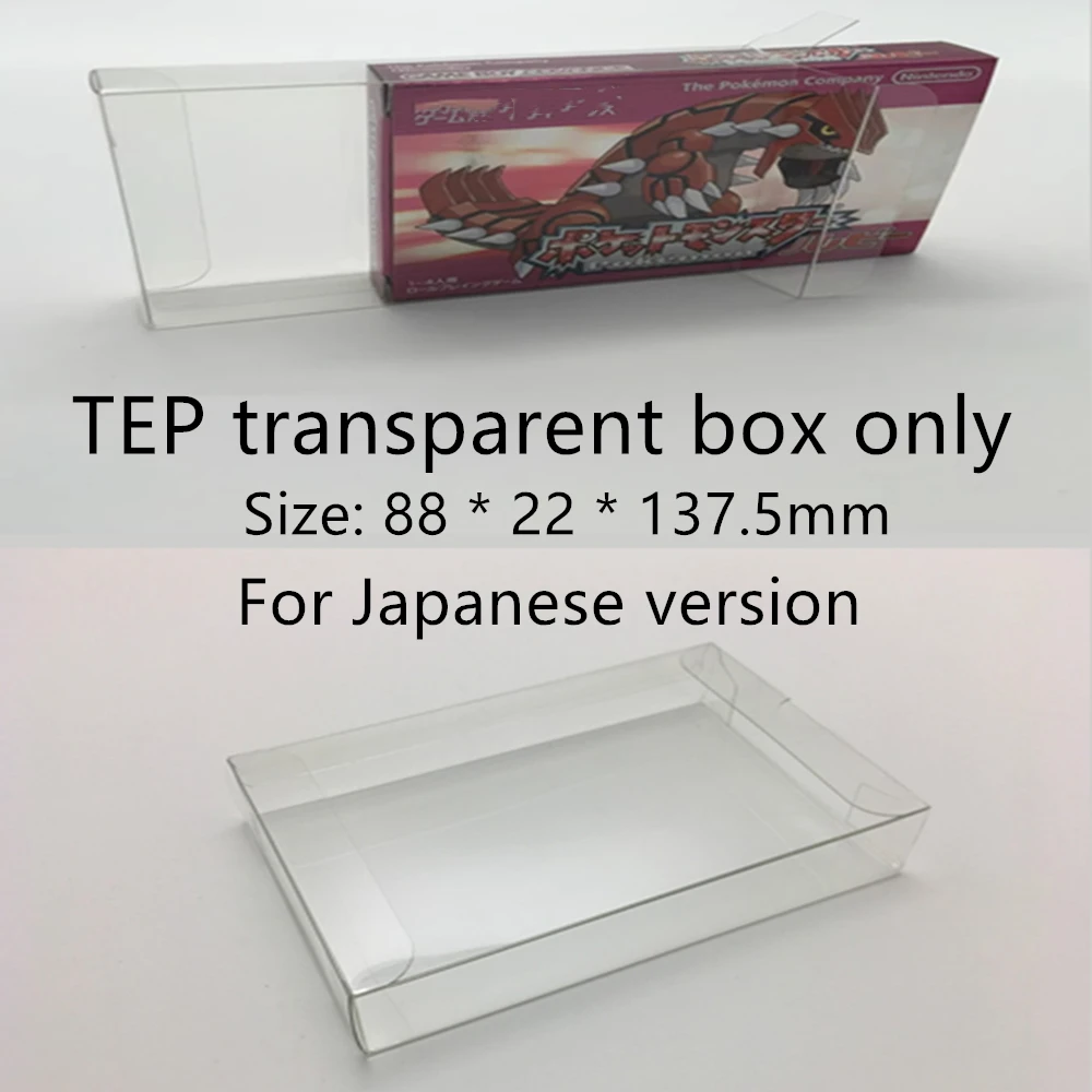 Коллекционная прозрачная коробка для хранения игр GBA/Nintendo Game Boy Advance/JPN, прозрачный футляр из TEP-пластика для коллекционирования.
Коллекционная прозрачная коробка для хранения игр GBA/Nintendo Game Boy Advance/JPN, прозрачный футляр из TEP-пластика для коллекционирования.