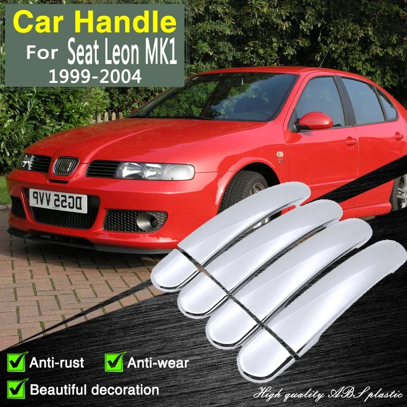 for Seat Leon MK1 1M 1999 2000 2001 2002 2003 2004 Chrome Door Handle Cover Car Accessories Stickers Trim Styling Decorative
for Seat Leon MK1 1M 1999 2000 2001 2002 2003 2004 Chrome Door Handle Cover Car Accessories Stickers Trim Styling Decorative