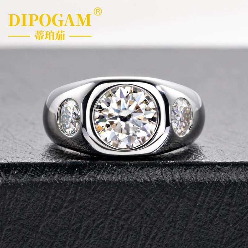 DIPOGAM, мужское кольцо из стерлингового серебра 925 пробы с инкрустацией муассанитом, цвет D, модное обручальное трендовое кольцо с муассанитом для пары
DIPOGAM, мужское кольцо из стерлингового серебра 925 пробы с инкрустацией муассанитом, цвет D, модное обручальное трендовое кольцо с муассанитом для пары