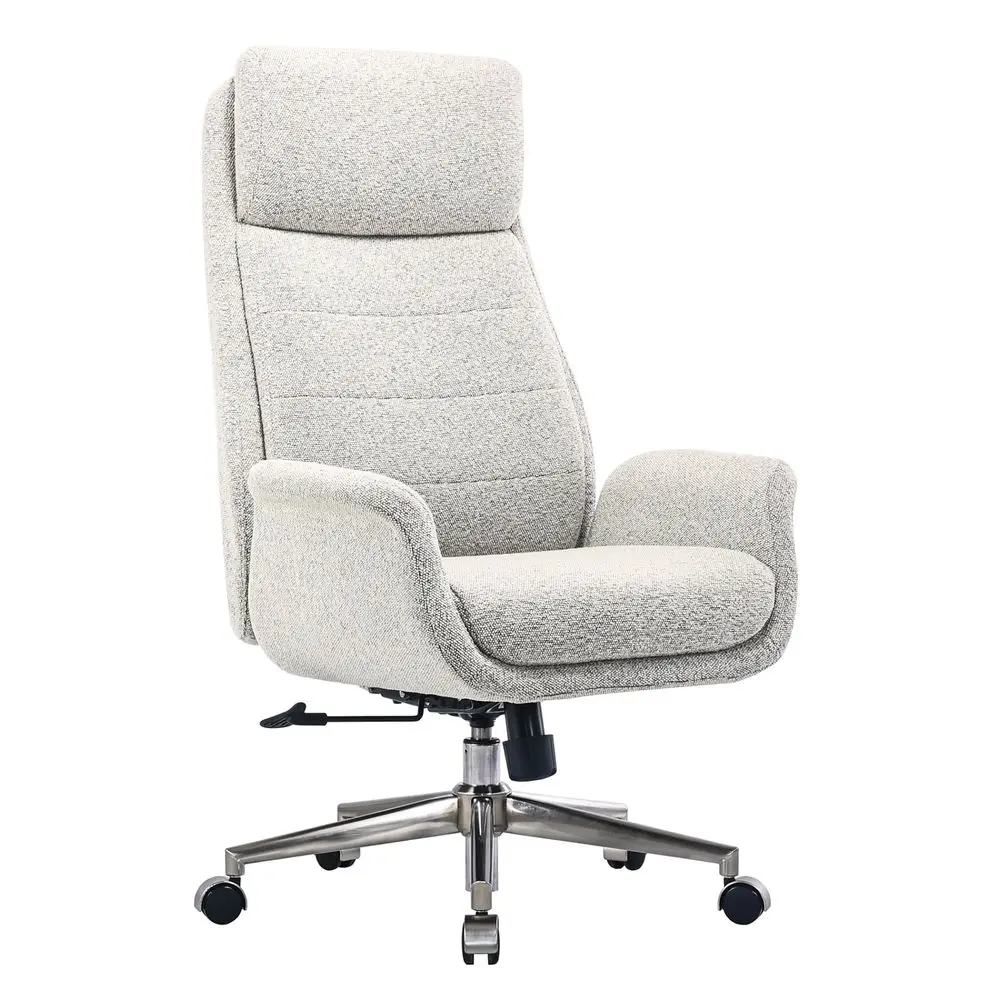 Modern Comfort Pizana Boucle Fabric HighBack Executive Office Chair, Light Sand Brushed Nickel, BIFMA Compliant
Modern Comfort Pizana Boucle Fabric HighBack Executive Office Chair, Light Sand Brushed Nickel, BIFMA Compliant