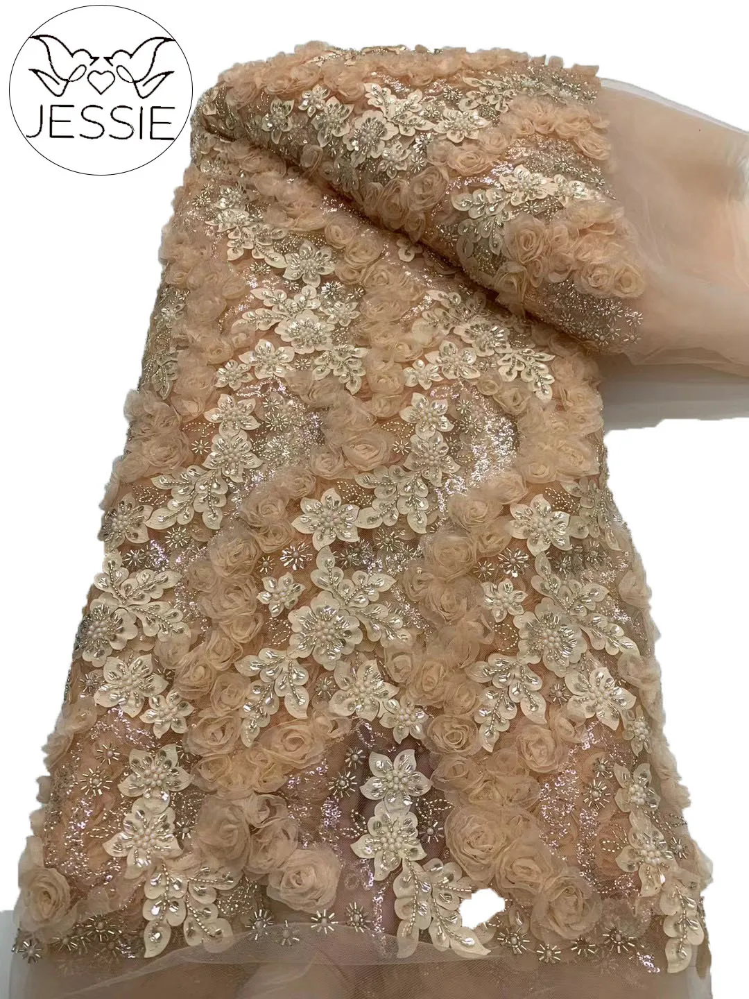 Luxury Elegant Handmade Embroidery Tulle Beaded Lace 2024 High Quality African Sequins Lace Fabric For 5yards Wedding Sewing
Luxury Elegant Handmade Embroidery Tulle Beaded Lace 2024 High Quality African Sequins Lace Fabric For 5yards Wedding Sewing