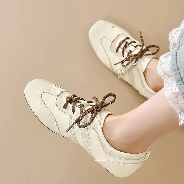 Women's Ballet Flats Autumn Versatile Lightweight White Shoes Flat Racing Sneakers Board Shoes
Women's Ballet Flats Autumn Versatile Lightweight White Shoes Flat Racing Sneakers Board Shoes