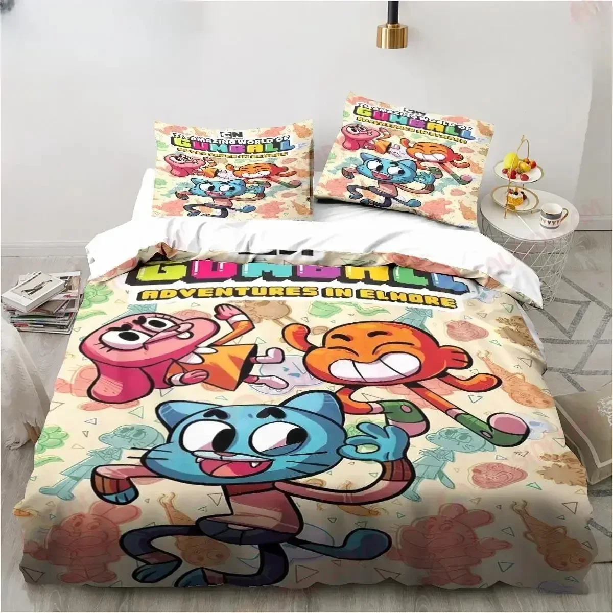 The Amazing World Gumball Sheet Bedding Set Duvet Cover Sheet Printed Bed Set Pillowcase Full Queen King Size Comforter Bedroom
The Amazing World Gumball Sheet Bedding Set Duvet Cover Sheet Printed Bed Set Pillowcase Full Queen King Size Comforter Bedroom