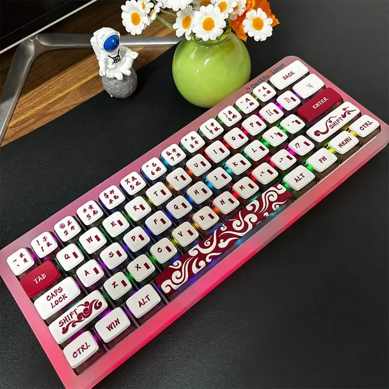 Guofeng China Red High-value bottom light-transmitting keycaps suitable for mechanical keyboards
Guofeng China Red High-value bottom light-transmitting keycaps suitable for mechanical keyboards