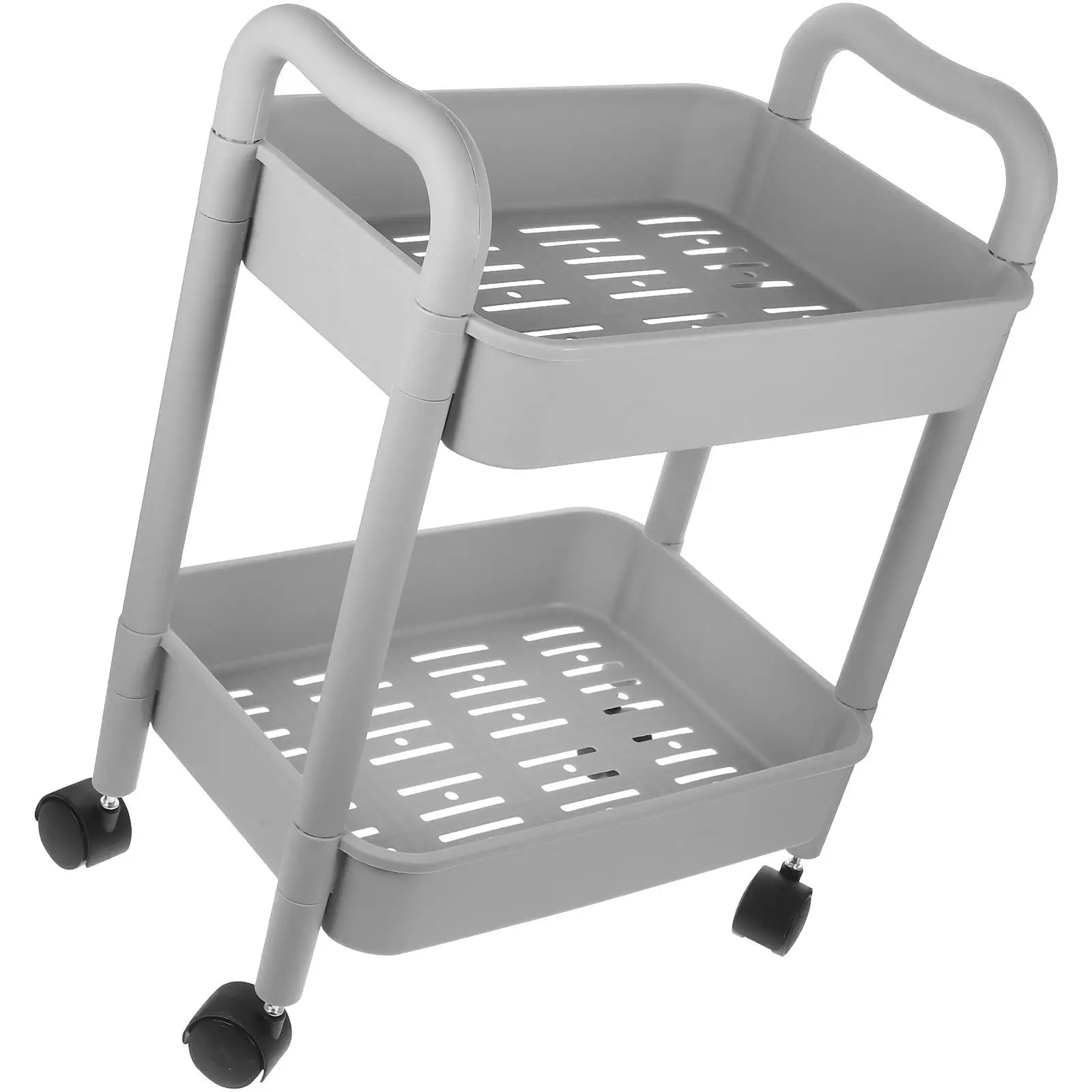 2-Tier Rolling Cart Storage Organizer Trolley Multi-Purpose Bookshelf Home Kitchen Office Use Sturdy Construction Layered Design
2-Tier Rolling Cart Storage Organizer Trolley Multi-Purpose Bookshelf Home Kitchen Office Use Sturdy Construction Layered Design