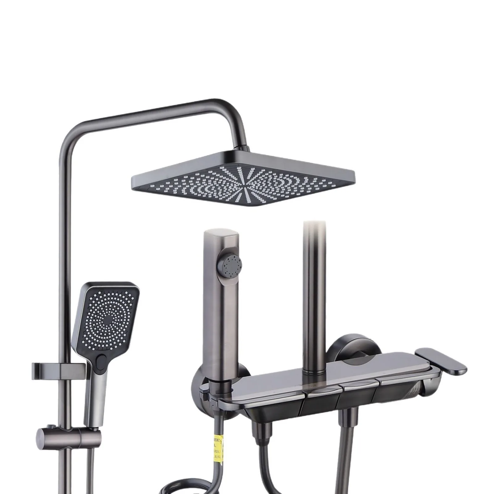 Customizable gray four-speed intelligent digital display shower set household bathroom water outlet pressurization
Customizable gray four-speed intelligent digital display shower set household bathroom water outlet pressurization