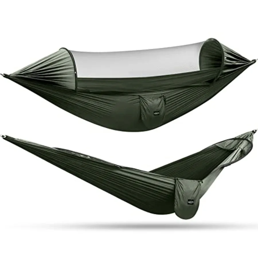 Camping Hammock with Mosquito Net and Rain Fly- 2 Person Portable Hammock with Bug Net and Tent Tarp for Outdoor Hiking Camping
Camping Hammock with Mosquito Net and Rain Fly- 2 Person Portable Hammock with Bug Net and Tent Tarp for Outdoor Hiking Camping
