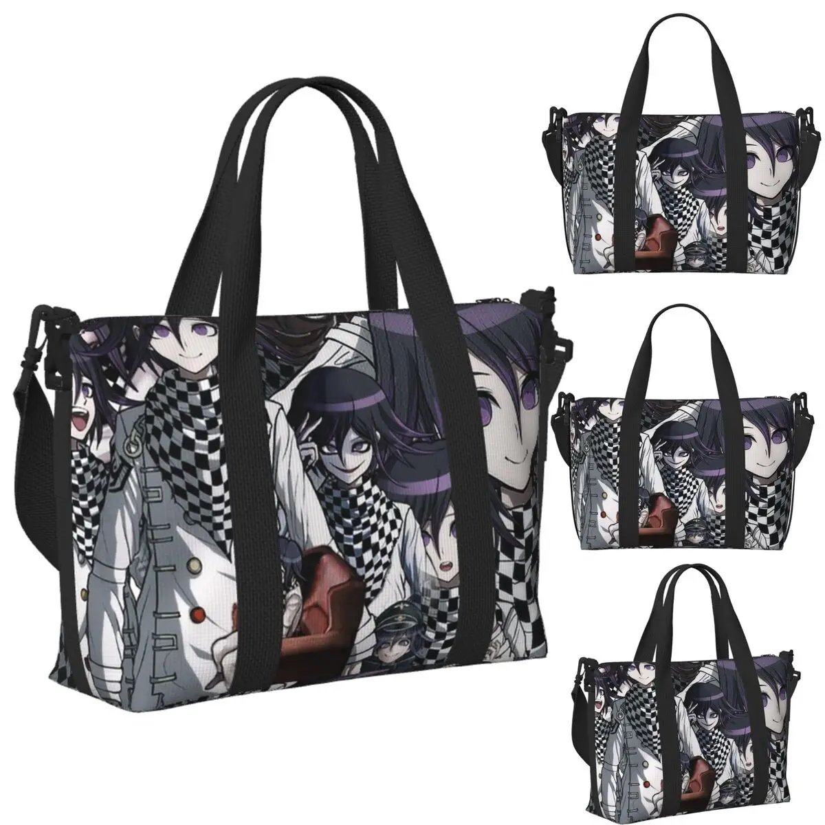 Пляжная дорожная сумка на заказ The Kokichi Zone, большая вместительная сумка-тоут для тренажерного зала, йоги, женская дорожная сумка для покупок 
Пляжная дорожная сумка на заказ The Kokichi Zone, большая вместительная сумка-тоут для тренажерного зала, йоги, женская дорожная сумка для покупок