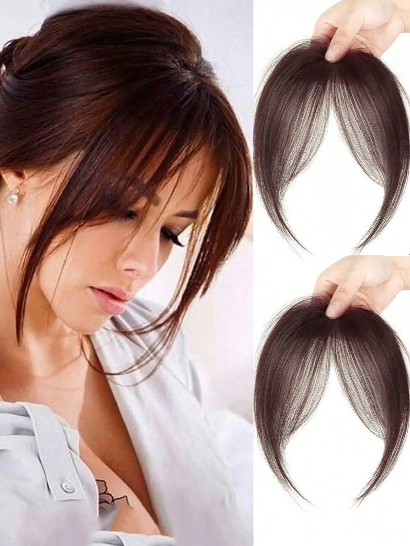 Free Shipping on Orders Over $29Synthetic Bangs Wig For Women With Natural Side Bangs Fluffy And Add Hair Flipper Bangs
Free Shipping on Orders Over $29Synthetic Bangs Wig For Women With Natural Side Bangs Fluffy And Add Hair Flipper Bangs