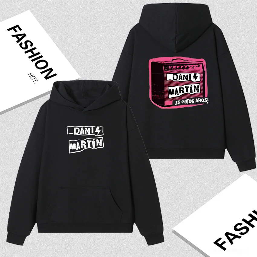 Dani Martín Concierto 25 Años Long sleeve Fleece Men Women Hoodies Loose Oversized Streetwear Autumn Winter Sweatshirts Unisex
Dani Martín Concierto 25 Años Long sleeve Fleece Men Women Hoodies Loose Oversized Streetwear Autumn Winter Sweatshirts Unisex