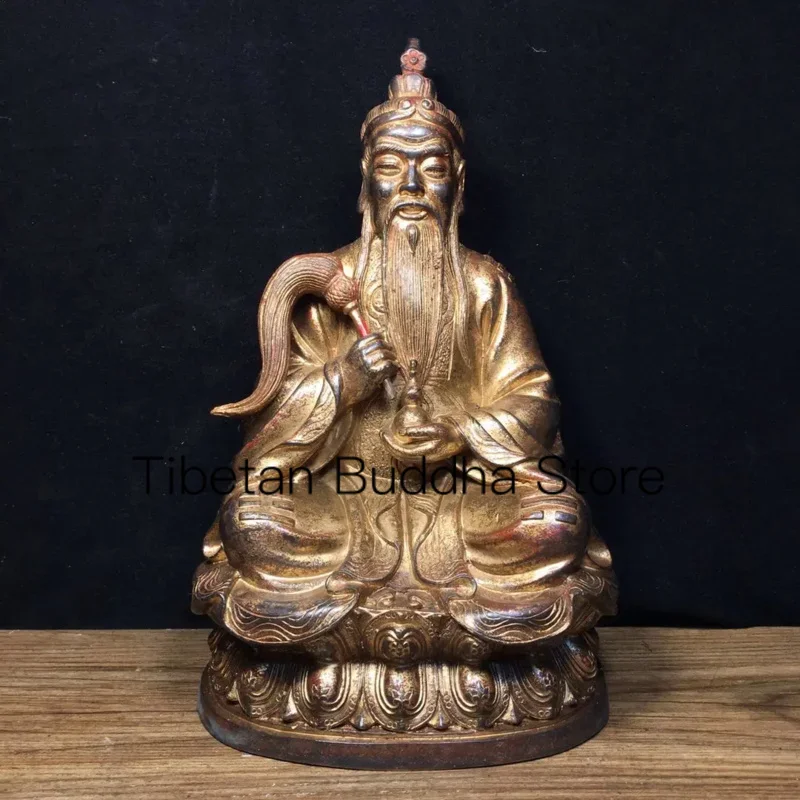 25cm Pure copper statue of Taishang Laojun is enshrined as a decoration for the Yuanyang God Daozu Shangde
25cm Pure copper statue of Taishang Laojun is enshrined as a decoration for the Yuanyang God Daozu Shangde
