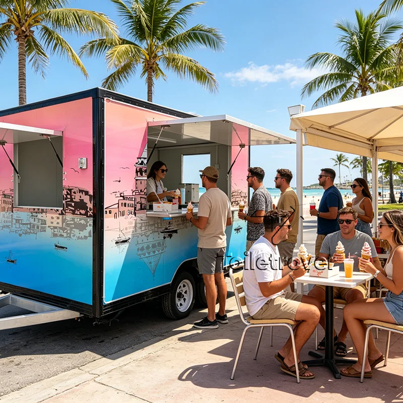Wholesale Food Caravan Fast Food Truck Horse Trailer Food Truck Street Food Cart BBQ Food Truck Trailer for USA
Wholesale Food Caravan Fast Food Truck Horse Trailer Food Truck Street Food Cart BBQ Food Truck Trailer for USA