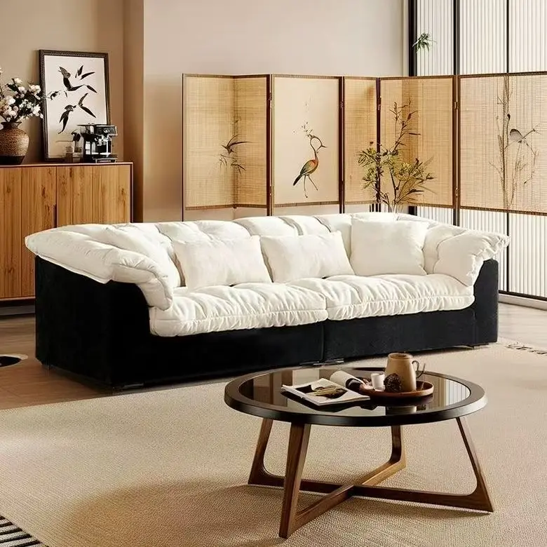 #* Modern Lazy Camellia Genuine Leather Sectional Three Seat Sofa Straight-Line Mid-Wabi-Sabi Trending Living Room Apartment
#* Modern Lazy Camellia Genuine Leather Sectional Three Seat Sofa Straight-Line Mid-Wabi-Sabi Trending Living Room Apartment