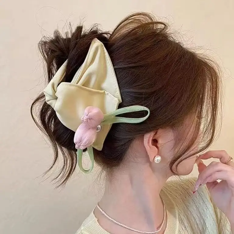 Yellow Pink Hair Claw Hair Accessories Tulip Hair Ties 2026 Summer Hair Style Woman Hair Straps Large Shark Clip Elegant Shawl
Yellow Pink Hair Claw Hair Accessories Tulip Hair Ties 2026 Summer Hair Style Woman Hair Straps Large Shark Clip Elegant Shawl