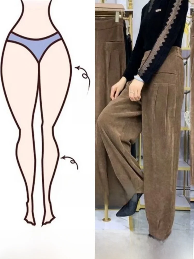 Женские вельветовые брюки-шаровары с высокой талией, утепленные, повседневные, длинные, в стиле фонарик, для работы, с цветными деталями
Женские вельветовые брюки-шаровары с высокой талией, утепленные, повседневные, длинные, в стиле фонарик, для работы, с цветными деталями