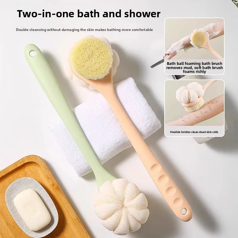 Double-sided Soft-bristled Back Scrubber Long Handle Shower Rub Artifact Two-in-one Multifunctional Bath Brush
Double-sided Soft-bristled Back Scrubber Long Handle Shower Rub Artifact Two-in-one Multifunctional Bath Brush