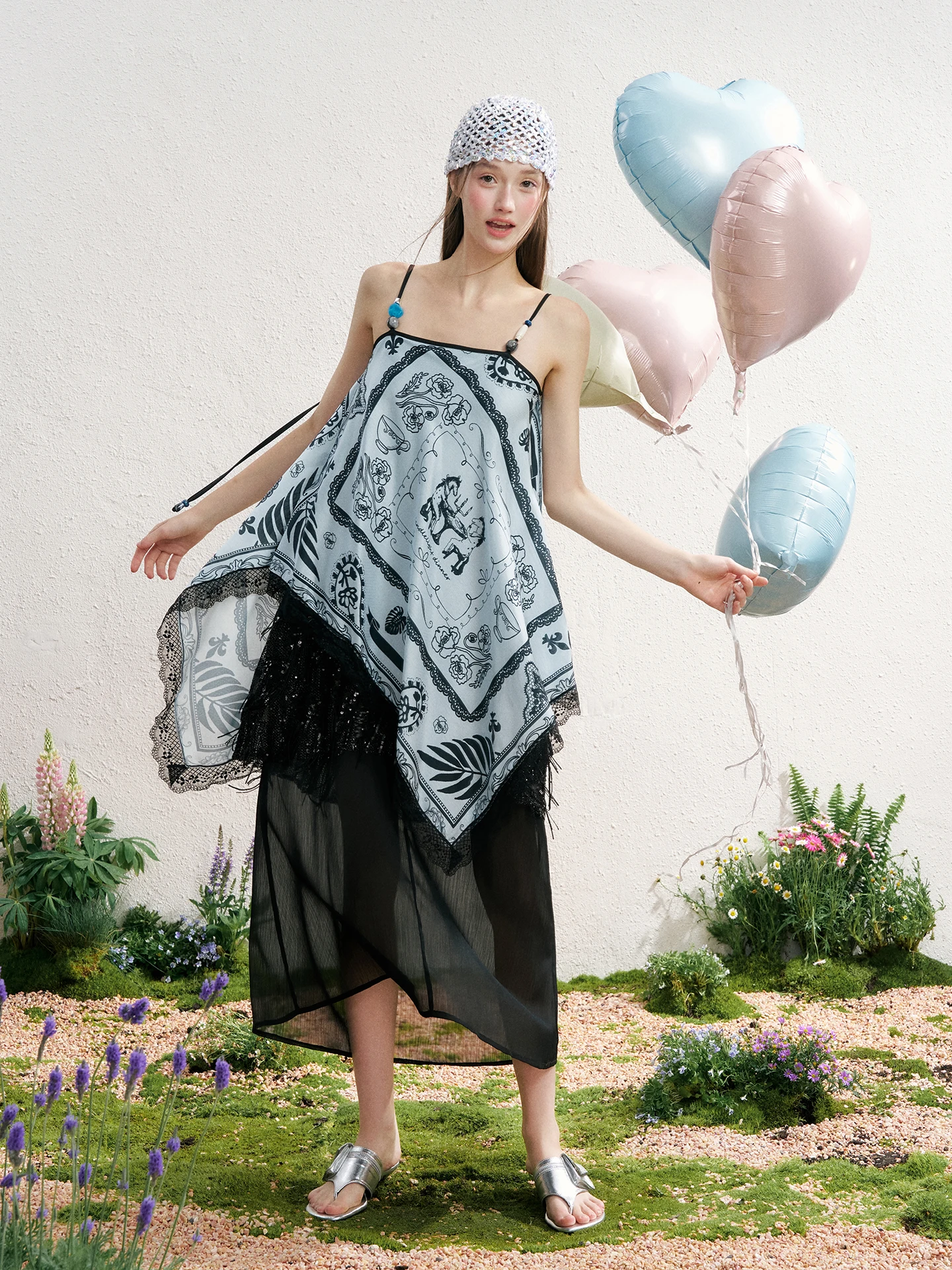Romantic Original Silk Scarf Printed Graffiti Summer New Arrival Women's Off-Shoulder Dress Street Style Vacation Wear
Romantic Original Silk Scarf Printed Graffiti Summer New Arrival Women's Off-Shoulder Dress Street Style Vacation Wear
