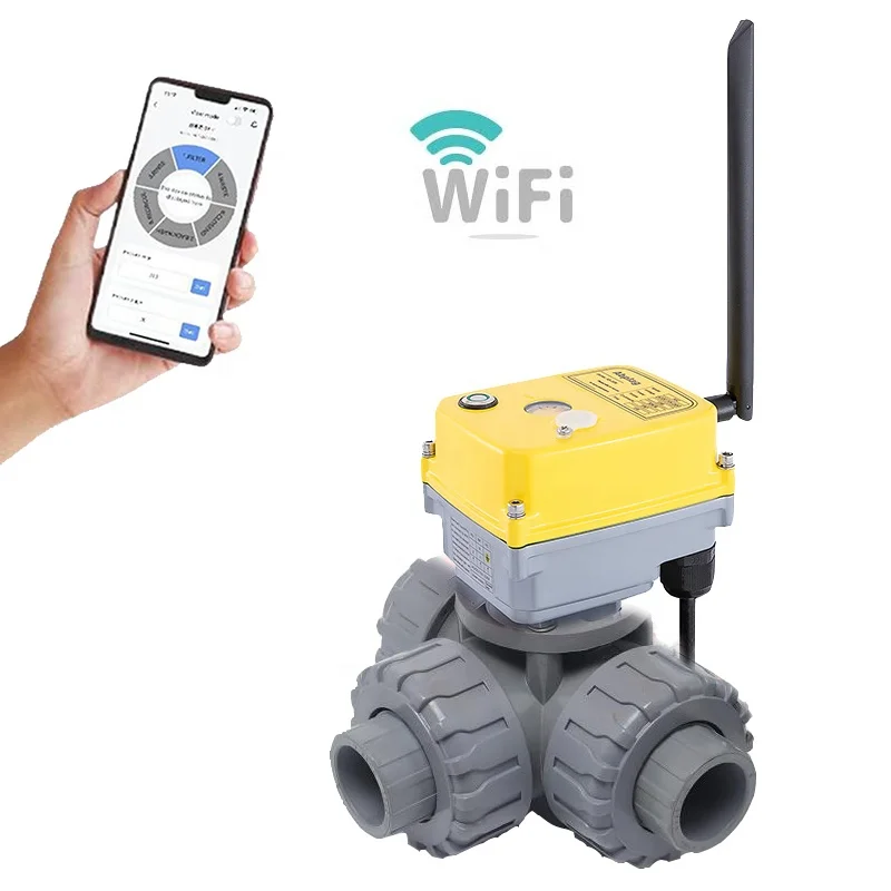 Water 3-way Valve, Swimming Pool 3-way Valve, WiFi Control Valve Factory Customized Electric Valve
Water 3-way Valve, Swimming Pool 3-way Valve, WiFi Control Valve Factory Customized Electric Valve