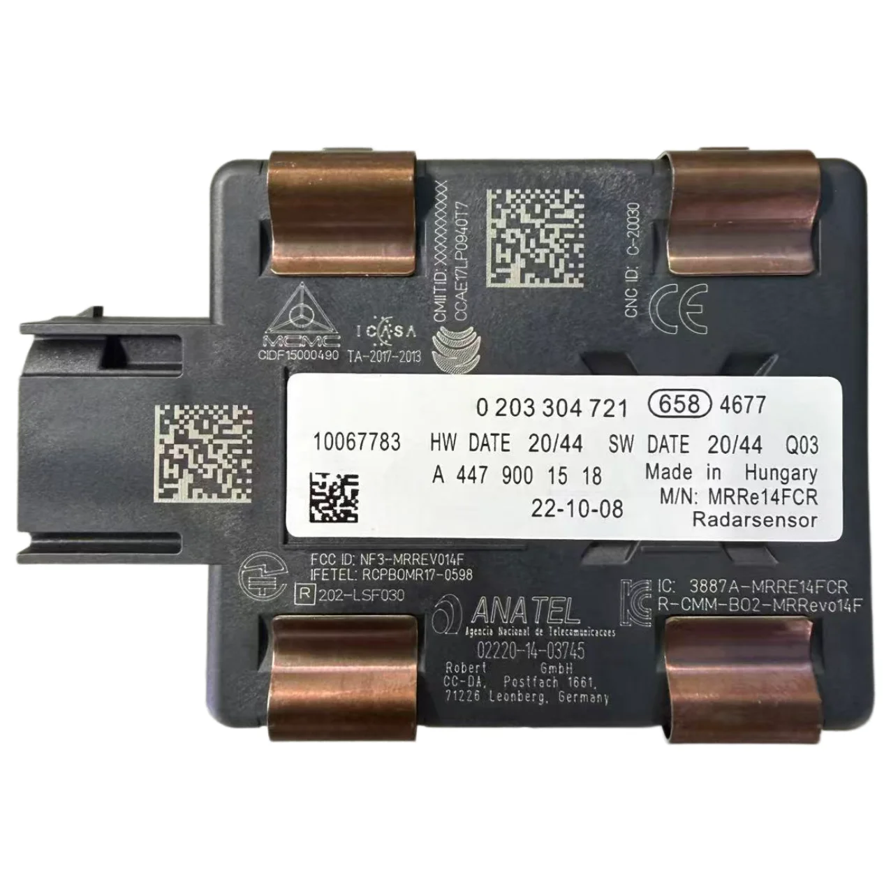 A4479001518 Front distance radar sensor radar sensor distributed for Mercedes v-klasse Vito w447 w448
A4479001518 Front distance radar sensor radar sensor distributed for Mercedes v-klasse Vito w447 w448