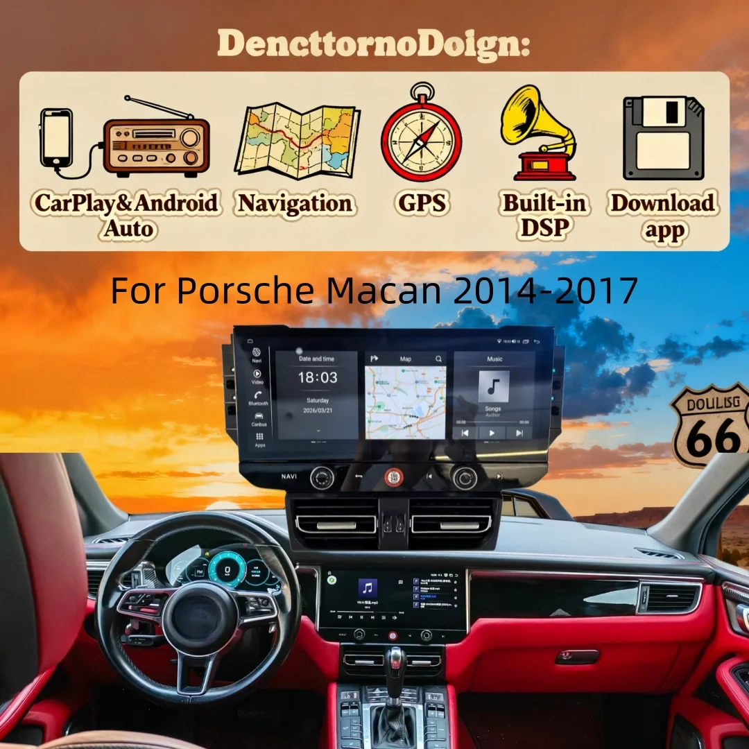 12.3" For Porsche Macan 2014-2017 Car Multimedia Video Player GPS Navigation Radio Android15 8+128G 8 Core CarPlay 4G 360 Camera
12.3" For Porsche Macan 2014-2017 Car Multimedia Video Player GPS Navigation Radio Android15 8+128G 8 Core CarPlay 4G 360 Camera