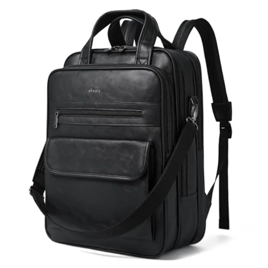 Shrrie Laptop Backpack for Women and Men, 15.6 Inch Vegan Leather Computer Backpack Professional Water-Resistant Casual Daypack
Shrrie Laptop Backpack for Women and Men, 15.6 Inch Vegan Leather Computer Backpack Professional Water-Resistant Casual Daypack