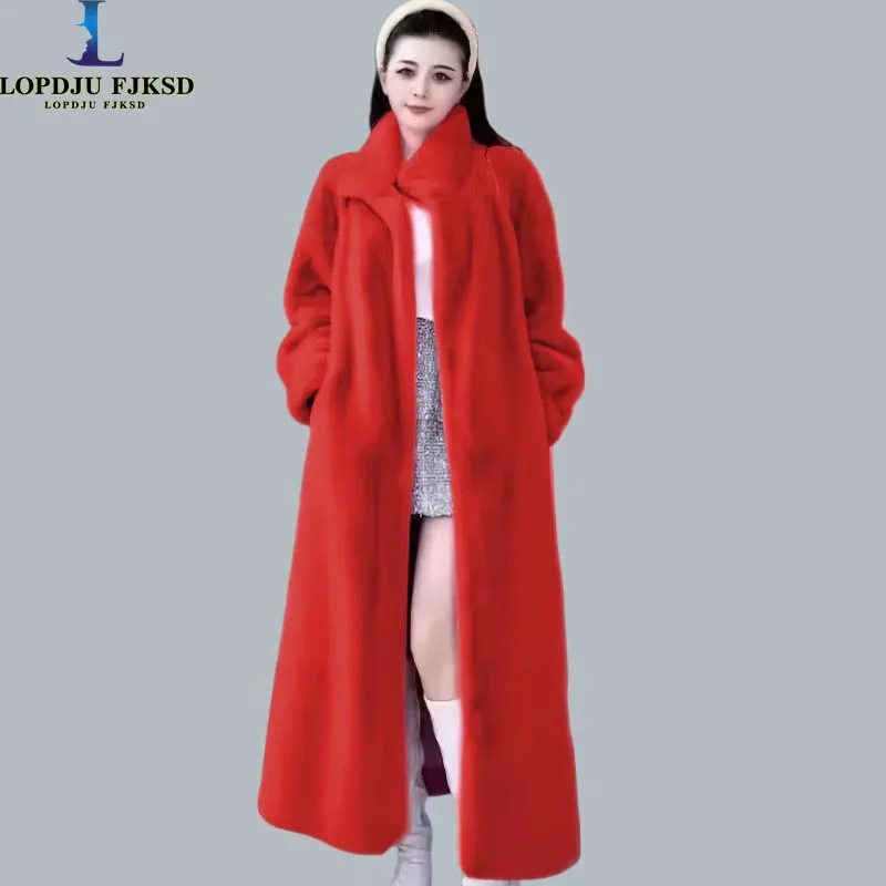 Faux Mink Fur Coats for Women,Single Breasted Jackets,Turn-Down Collar Overcoat,Female Clothes,Thicken Warm,New ,Winter,2025
Faux Mink Fur Coats for Women,Single Breasted Jackets,Turn-Down Collar Overcoat,Female Clothes,Thicken Warm,New ,Winter,2025