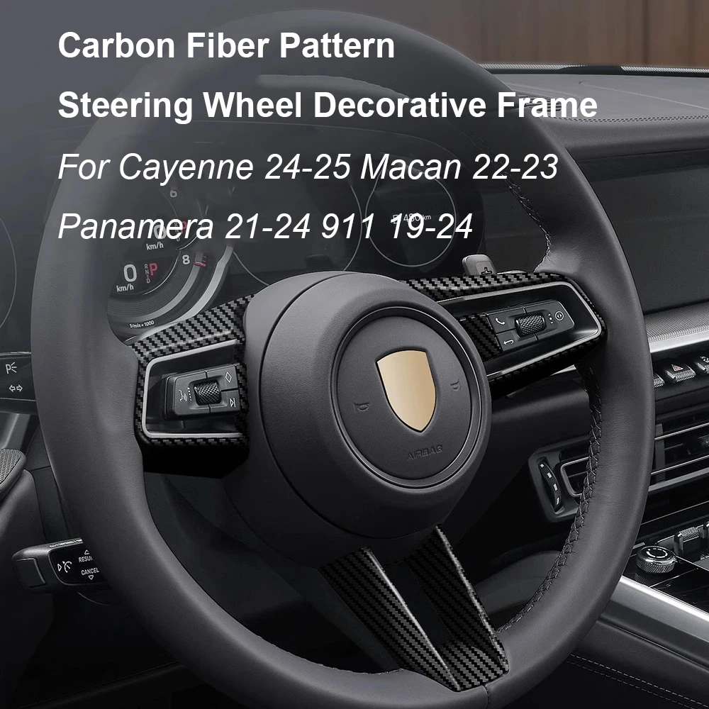 For Porsche Cayenne 2024-2025 Macan 2022-2023 Panamera 2021-2024 911 2019-24 Car Interior Steering Wheel Cover Decoration Frame
For Porsche Cayenne 2024-2025 Macan 2022-2023 Panamera 2021-2024 911 2019-24 Car Interior Steering Wheel Cover Decoration Frame