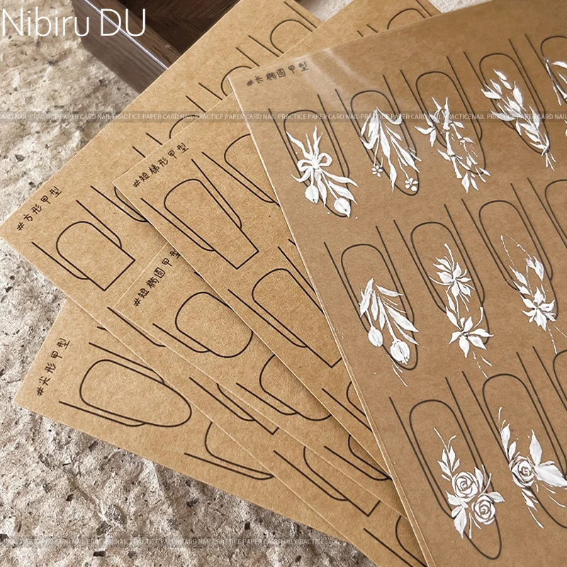 12/8/4pcs Nail Art Practice Paper Drawing/Painting Template Book Manicure Tool UV Gel Polish Guide for Learning Nail Art Tools
12/8/4pcs Nail Art Practice Paper Drawing/Painting Template Book Manicure Tool UV Gel Polish Guide for Learning Nail Art Tools