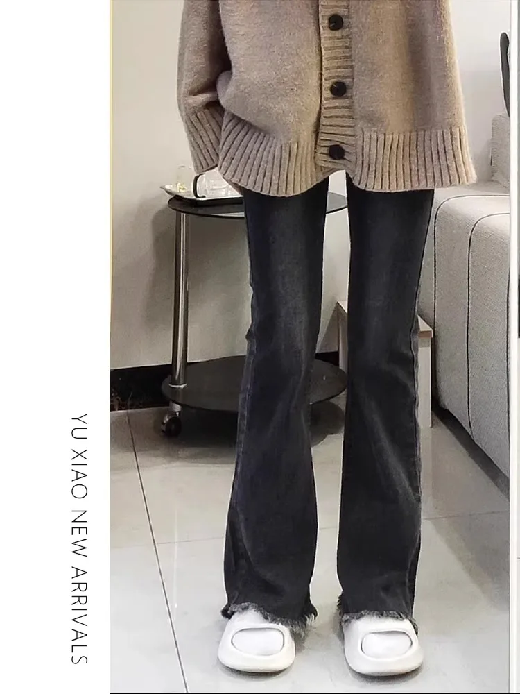 High Waist Flared Jeans Women's Spring Autumn New Style Large Size Bootcut Pants Cotton Stretch Denim Black Wear Resistant
High Waist Flared Jeans Women's Spring Autumn New Style Large Size Bootcut Pants Cotton Stretch Denim Black Wear Resistant